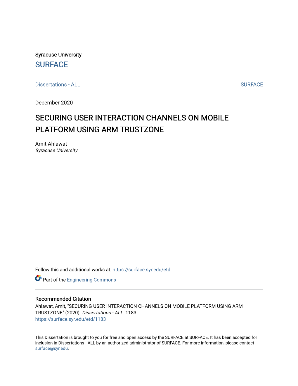 Securing User Interaction Channels on Mobile Platform Using Arm Trustzone