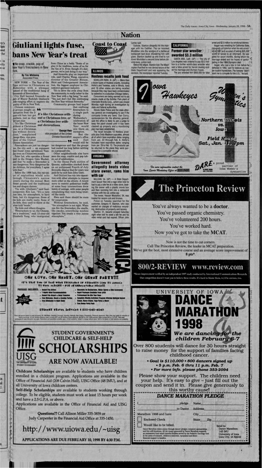 Daily Iowan (Iowa City, Iowa), 1998-01-28