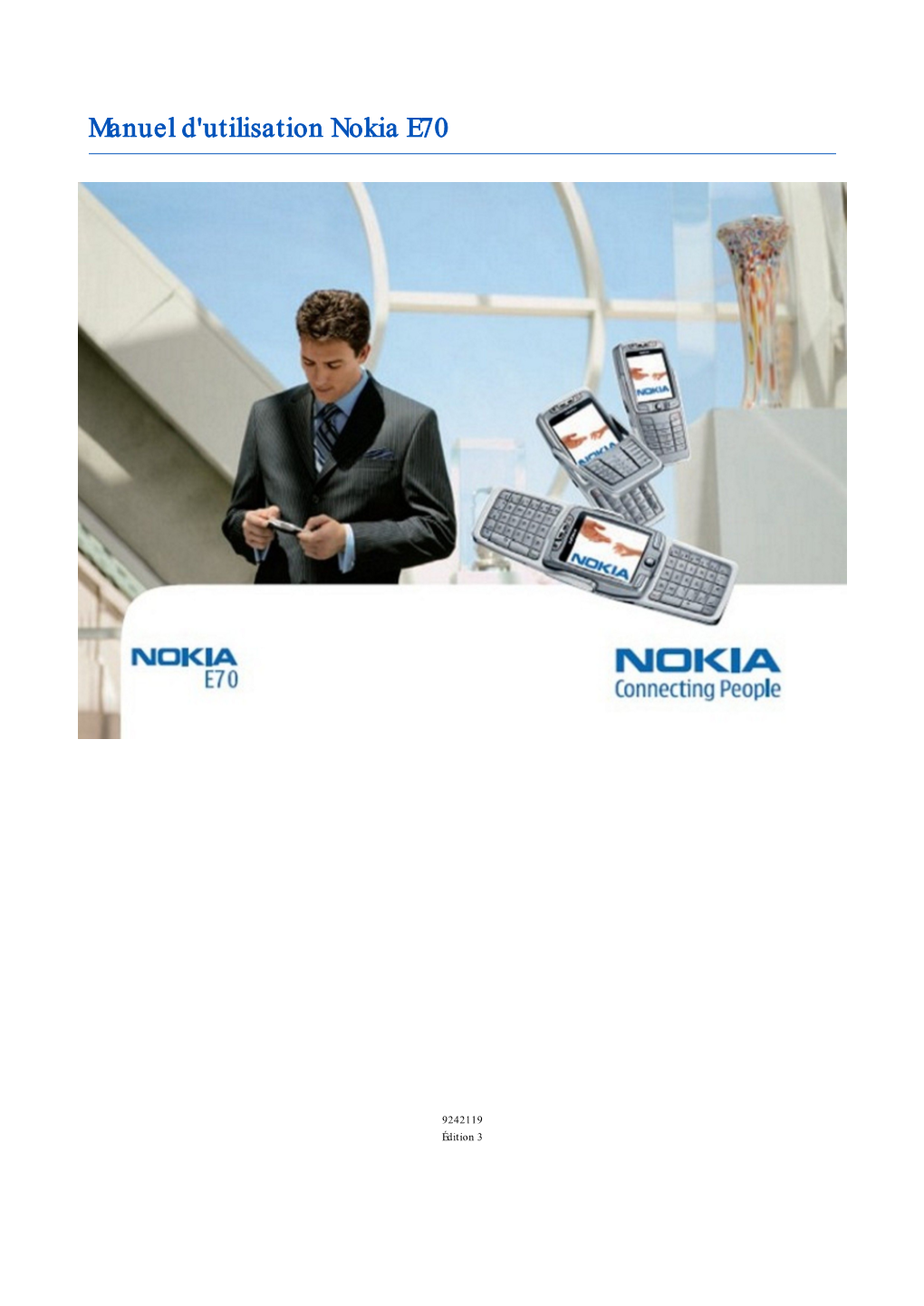 Manuel D'utilisation Nokia E70