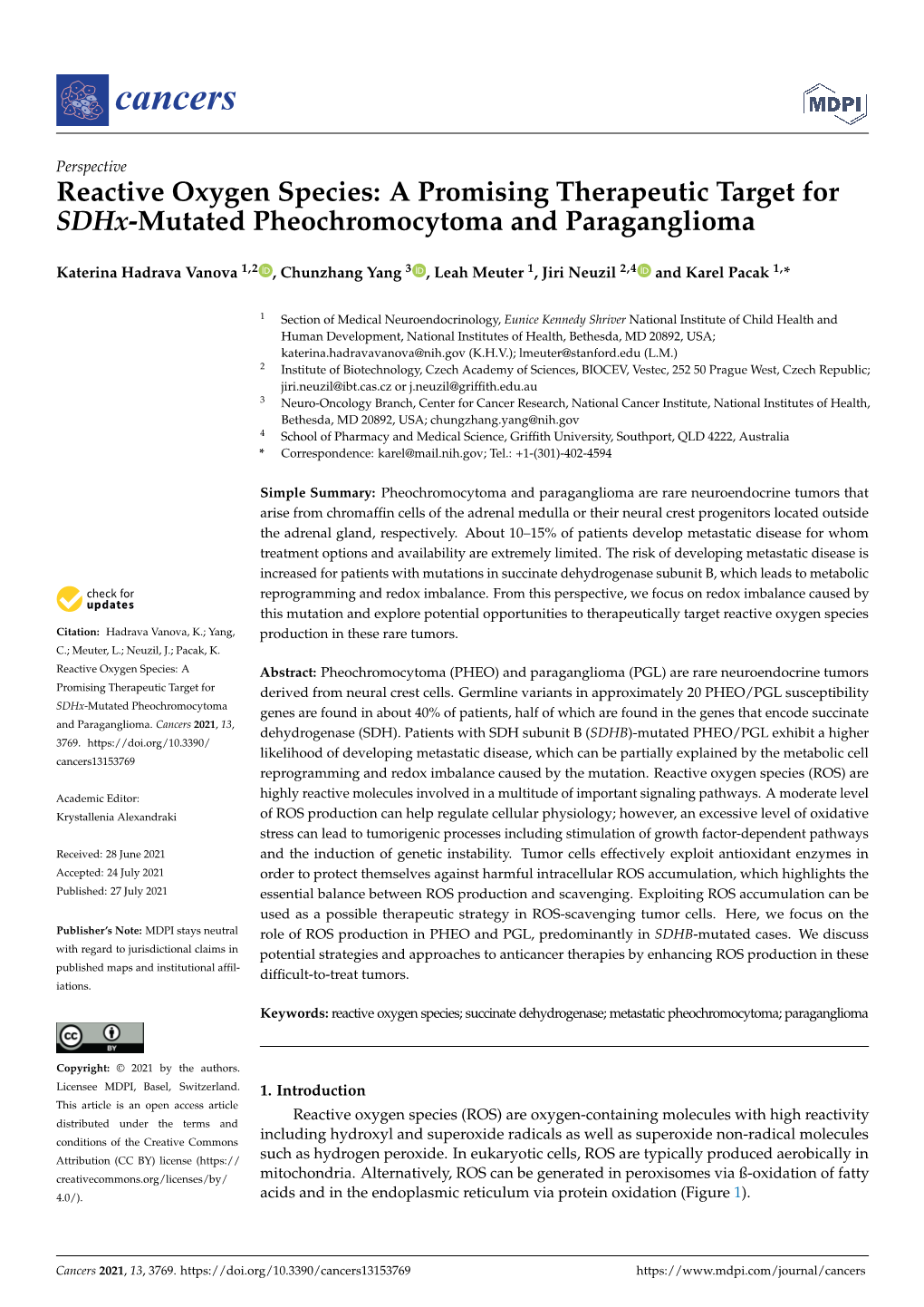 A Promising Therapeutic Target for Sdhx-Mutated Pheochromocytoma and Paraganglioma