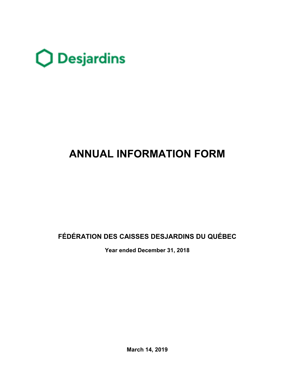 Annual Information Form