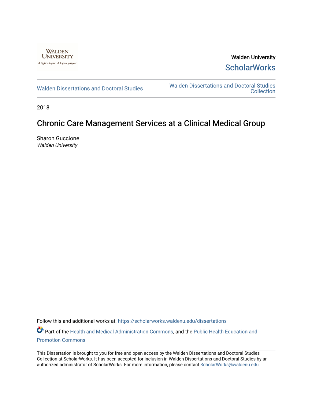 Chronic Care Management Services at a Clinical Medical Group