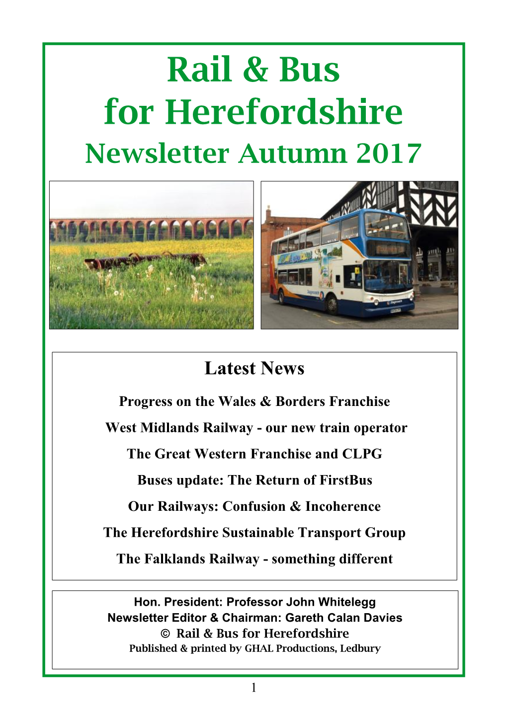 Rail & Bus for Herefordshire