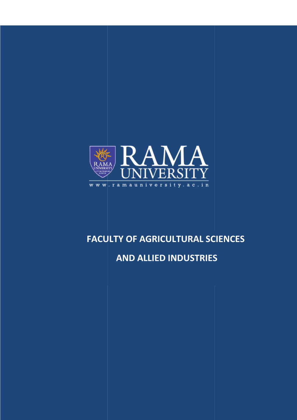 Faculty of Agri Faculty of Agricultural Sciences and Allied Industries