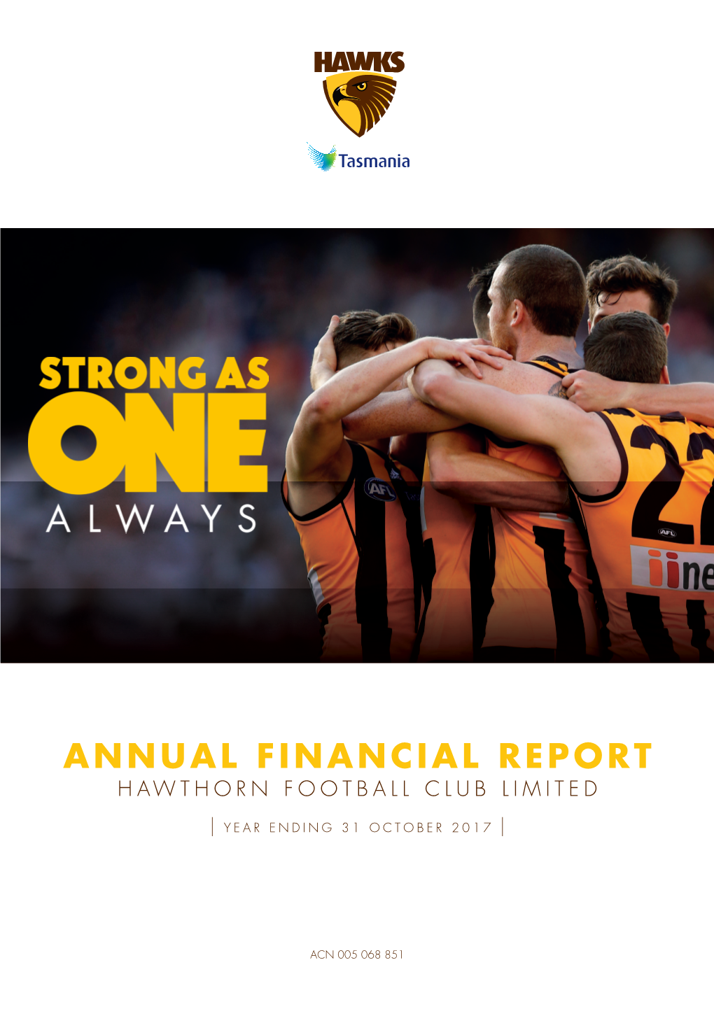 Annual Financial Report Hawthorn Football Club Limited