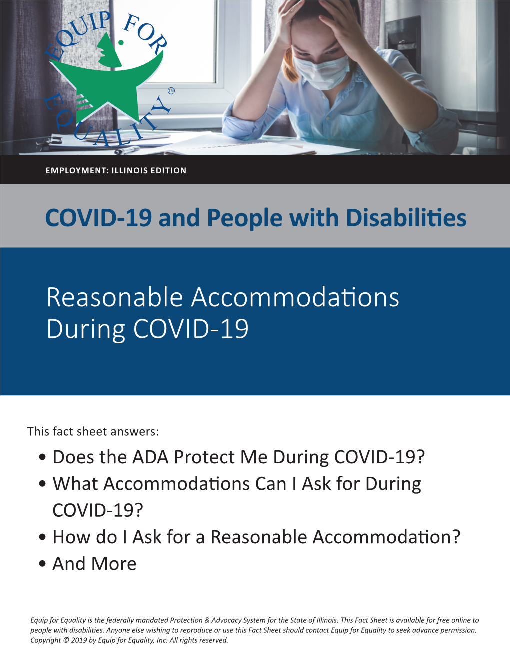 Reasonable Accommodations During COVID-19