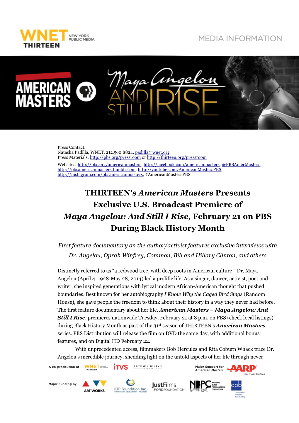 AM Angelou Press Release FINAL