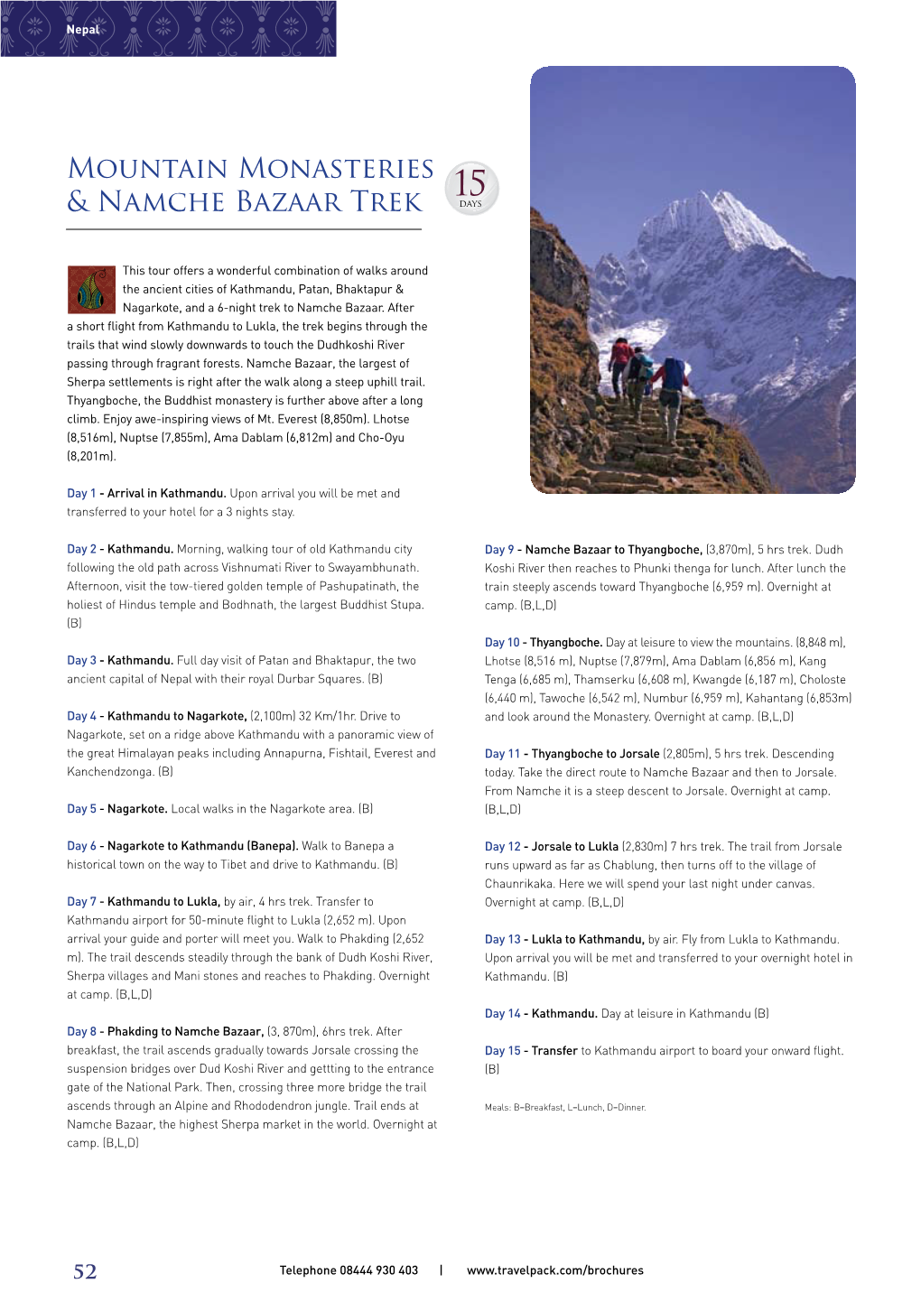 Mountain Monasteries & Namche Bazaar Trek