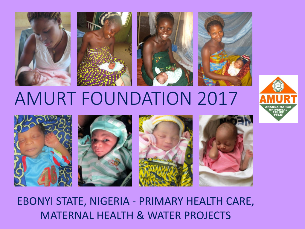 Amurt Foundation 2017