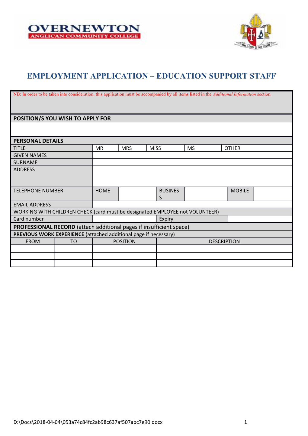 H: Proformas 2017 Ess Employment Application (002) 3