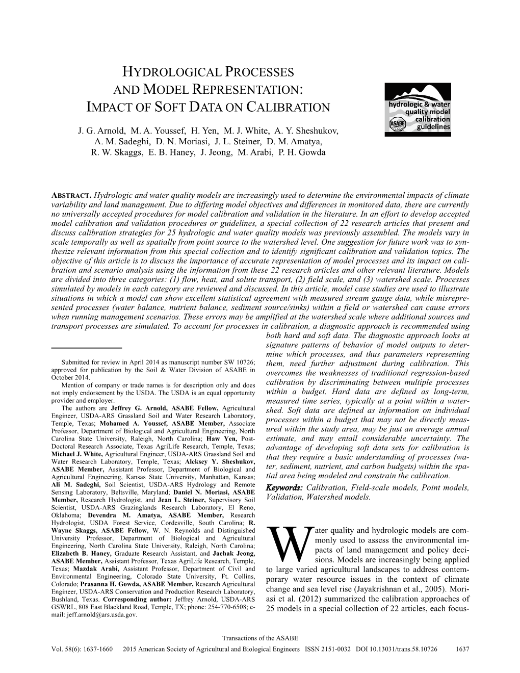 Hydrological Processes and Model Representation: Impact of Soft Data on Calibration