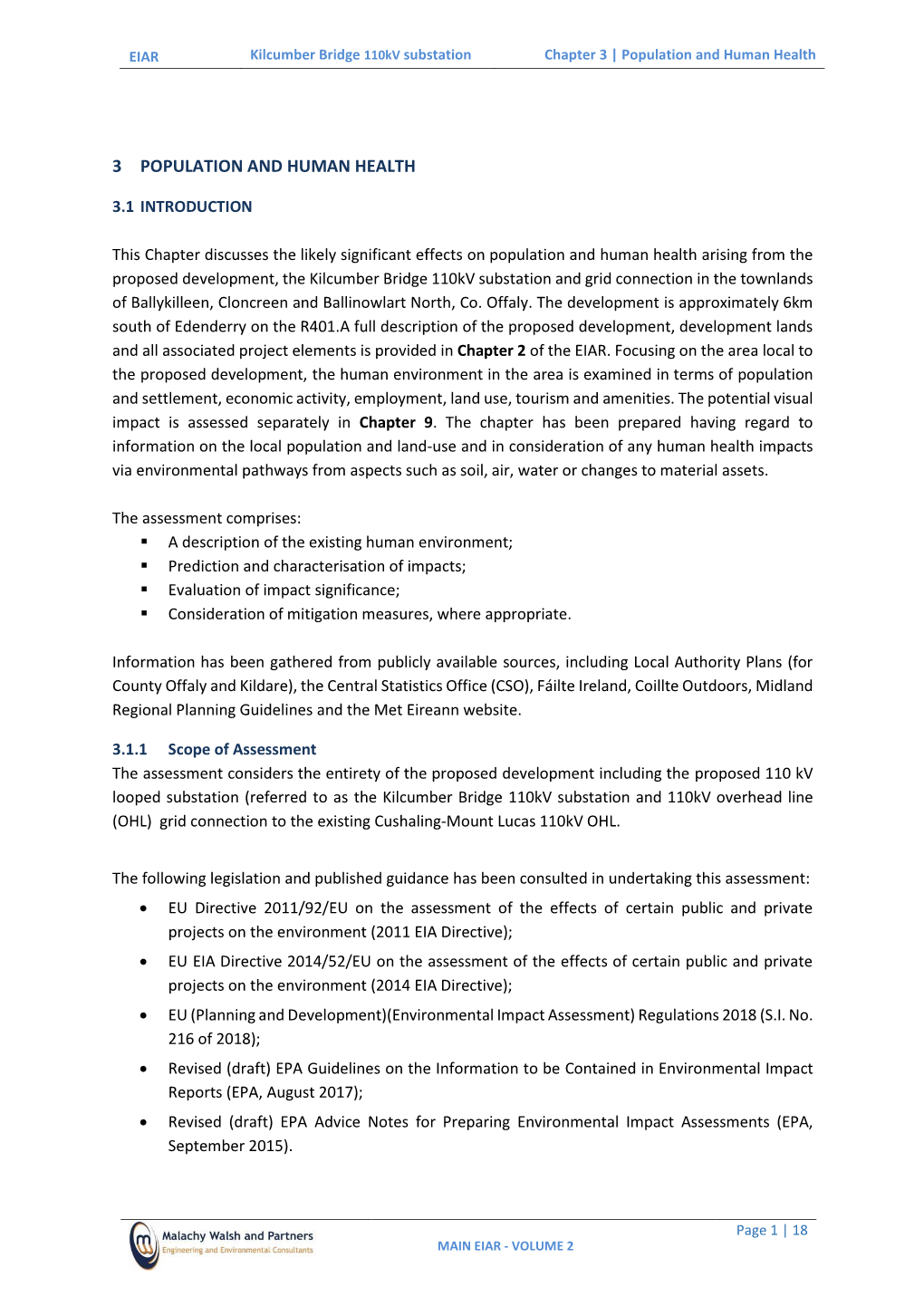 Chapter 3: Population and Human Health