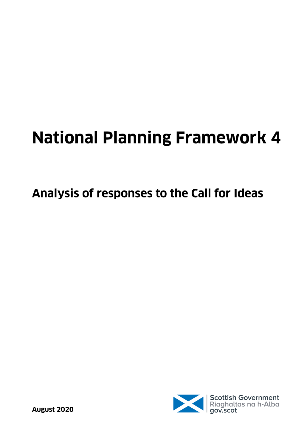 National Planning Framework 4