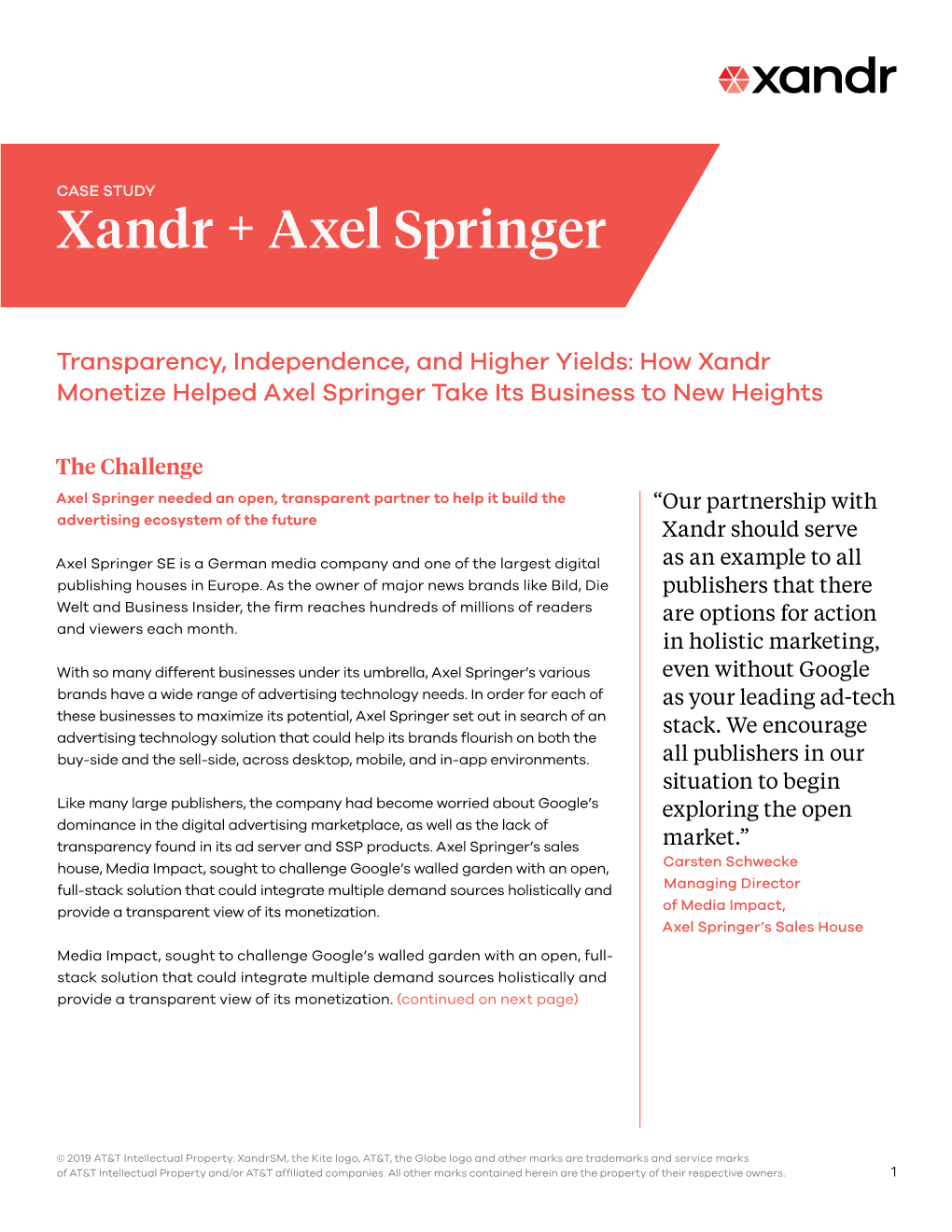 Xandr + Axel Springer