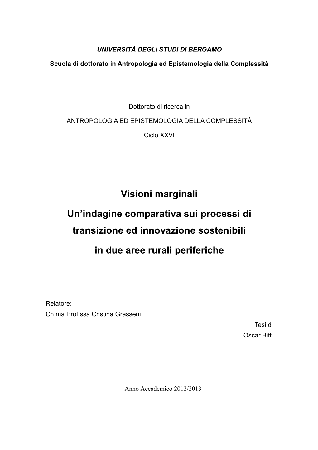 Tesi Oscar Biffi XXVI Ciclo 2003