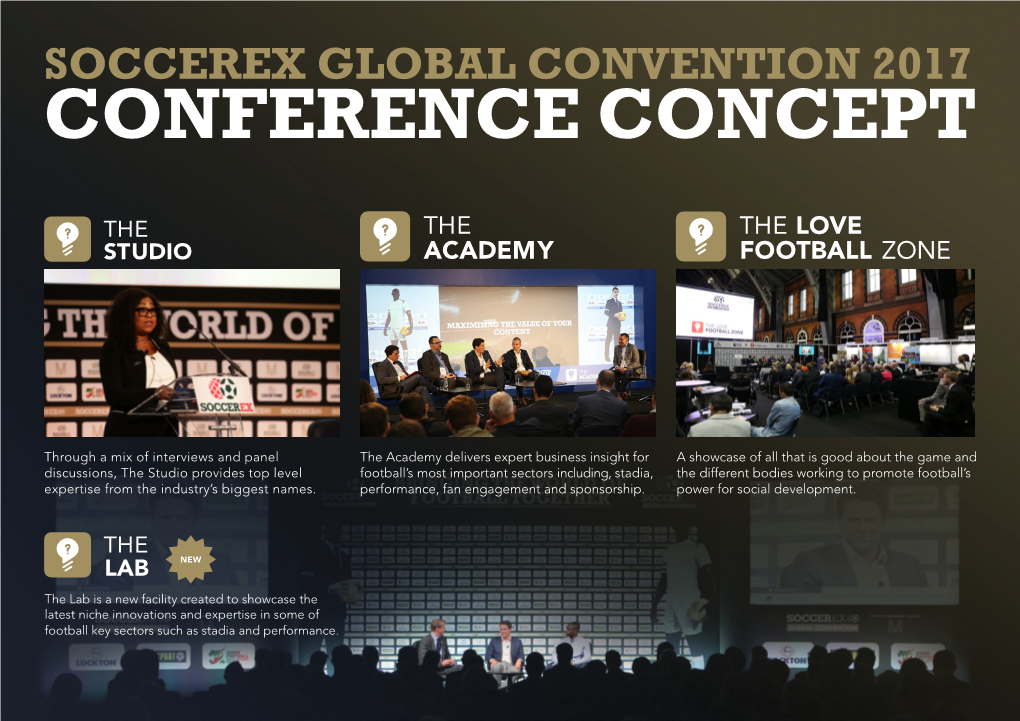 Soccerex Global Convention 2017 Conference Concept
