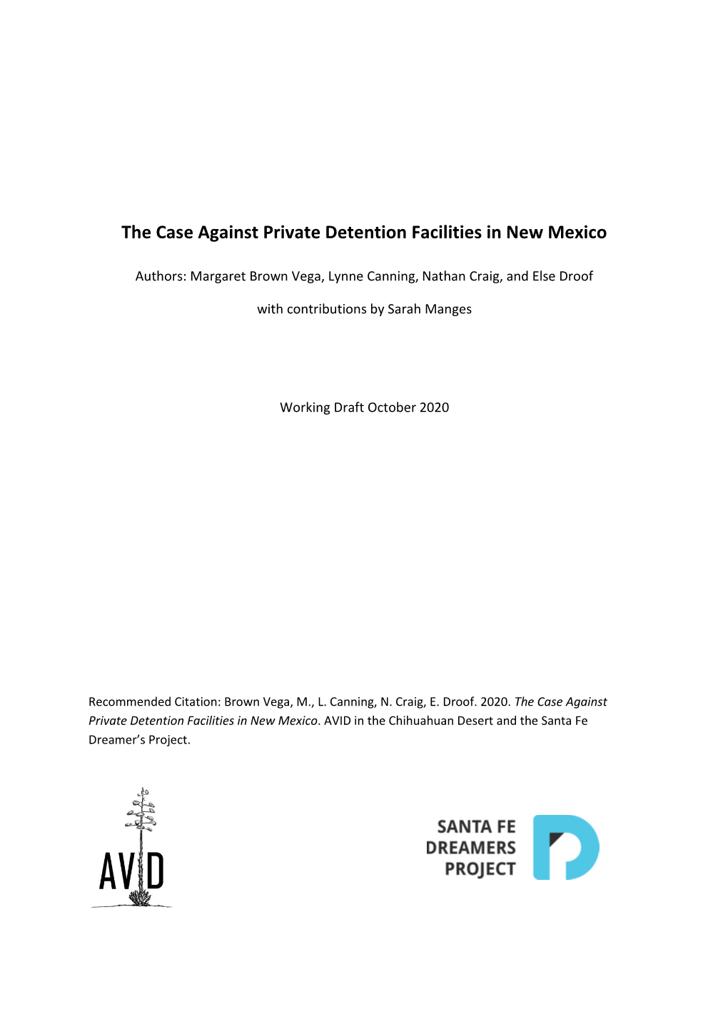 The Case Against Private Detention Facilities in New Mexico