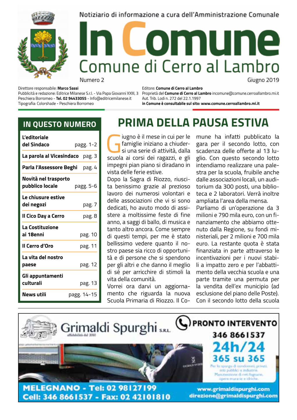 Notiziario Comunale Giugno 2019 (4