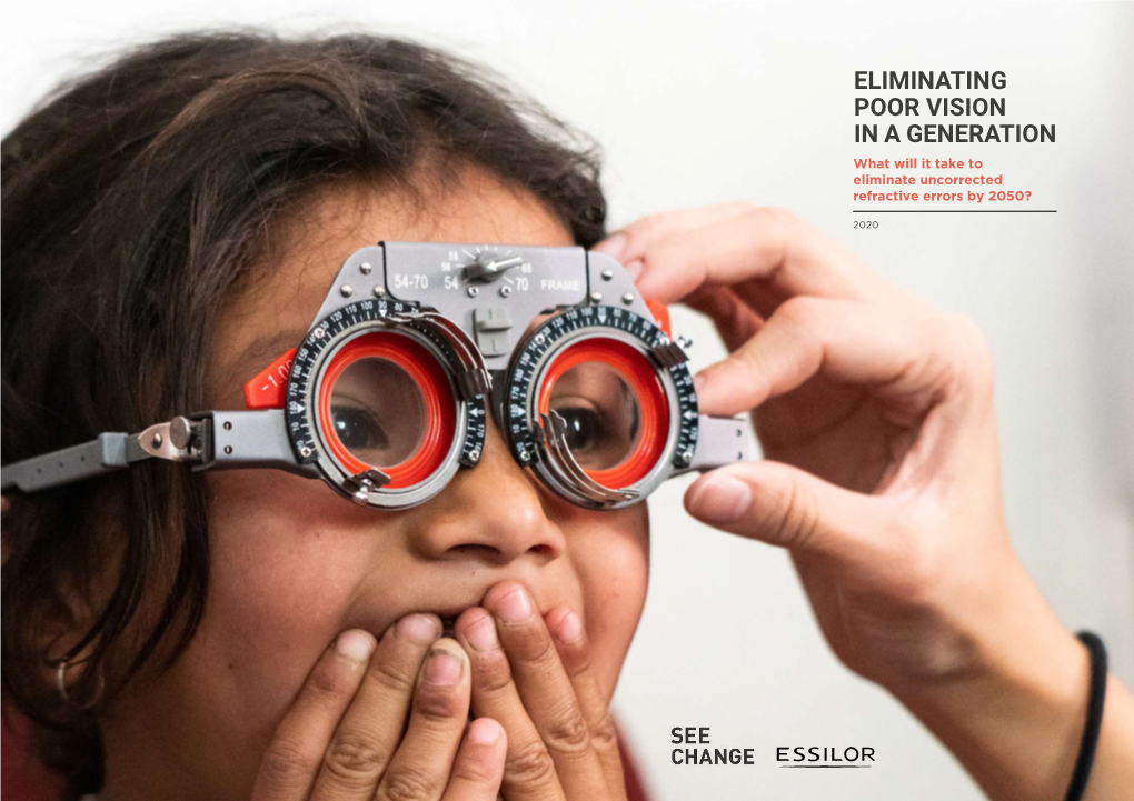 'Eliminating Poor Vision in a Generation' Report