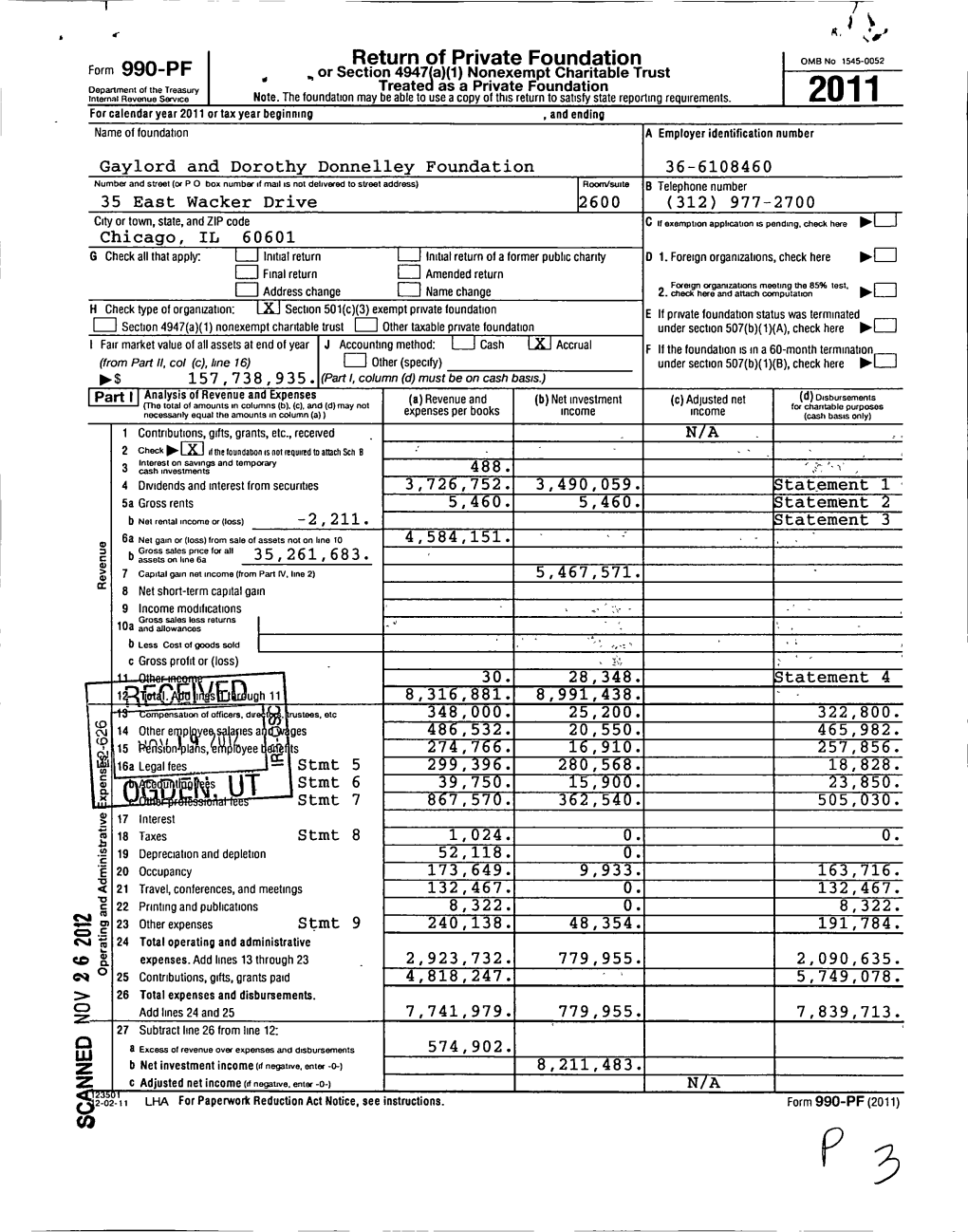 Return of Private Foundation Form 990-PF