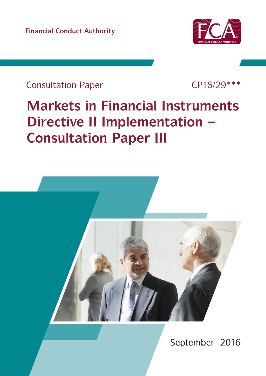 CP16/29: Markets in Financial Instruments Directive II