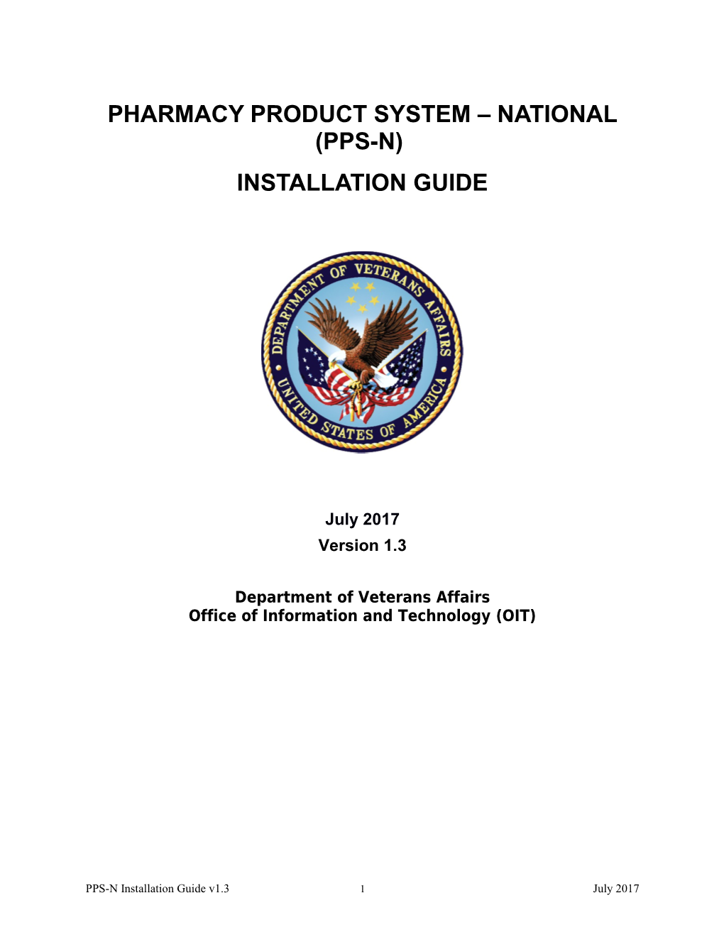 Veterans Health Administration, Installation Guide: Code Drop 4