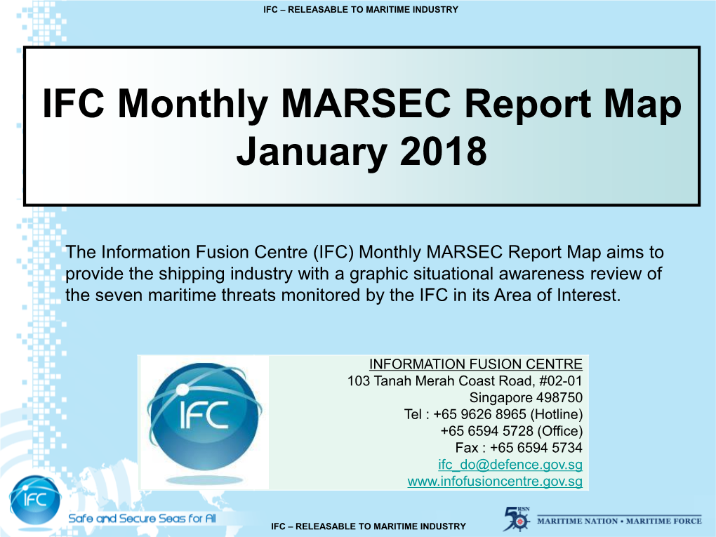 IFC Monthly MARSEC Report Map January 2018