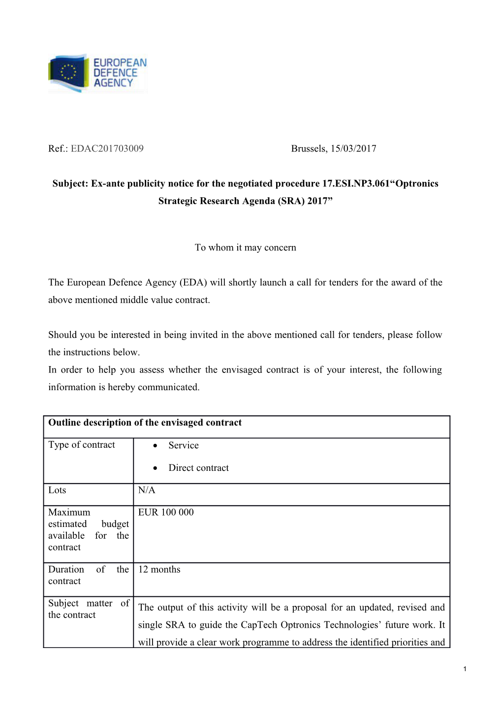 4 10 2 Cahier Des Charges Open Procedure En July2010