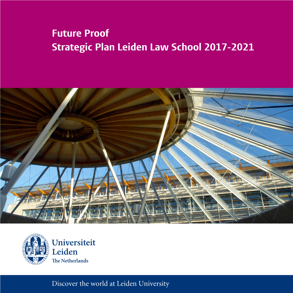 Future Proof Strategic Plan Leiden Law School 2017-2021