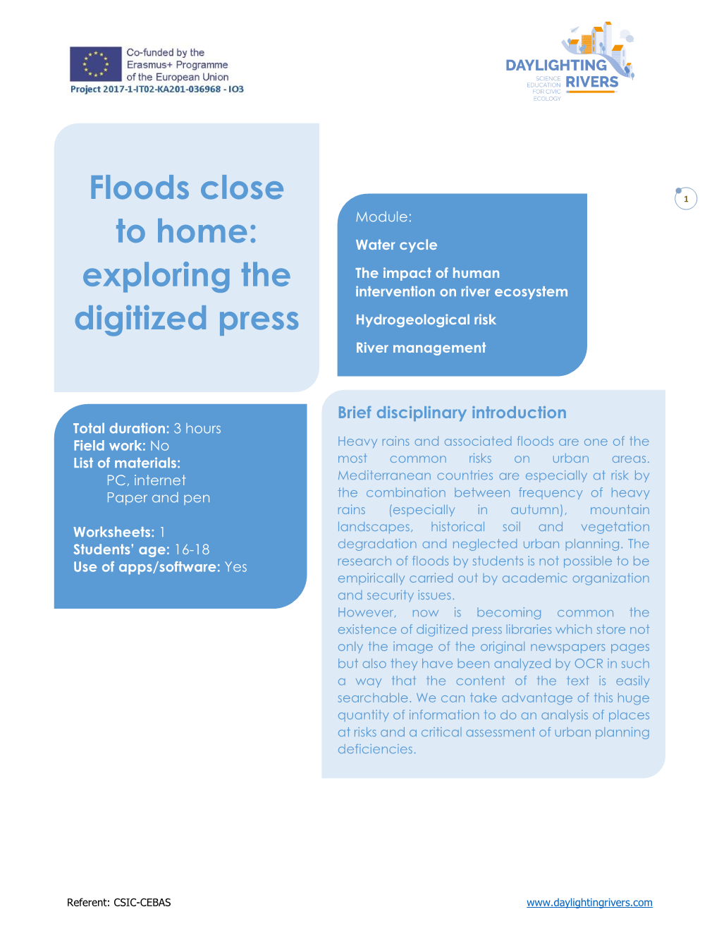 Floods Close to Home: Exploring the Digitized Press