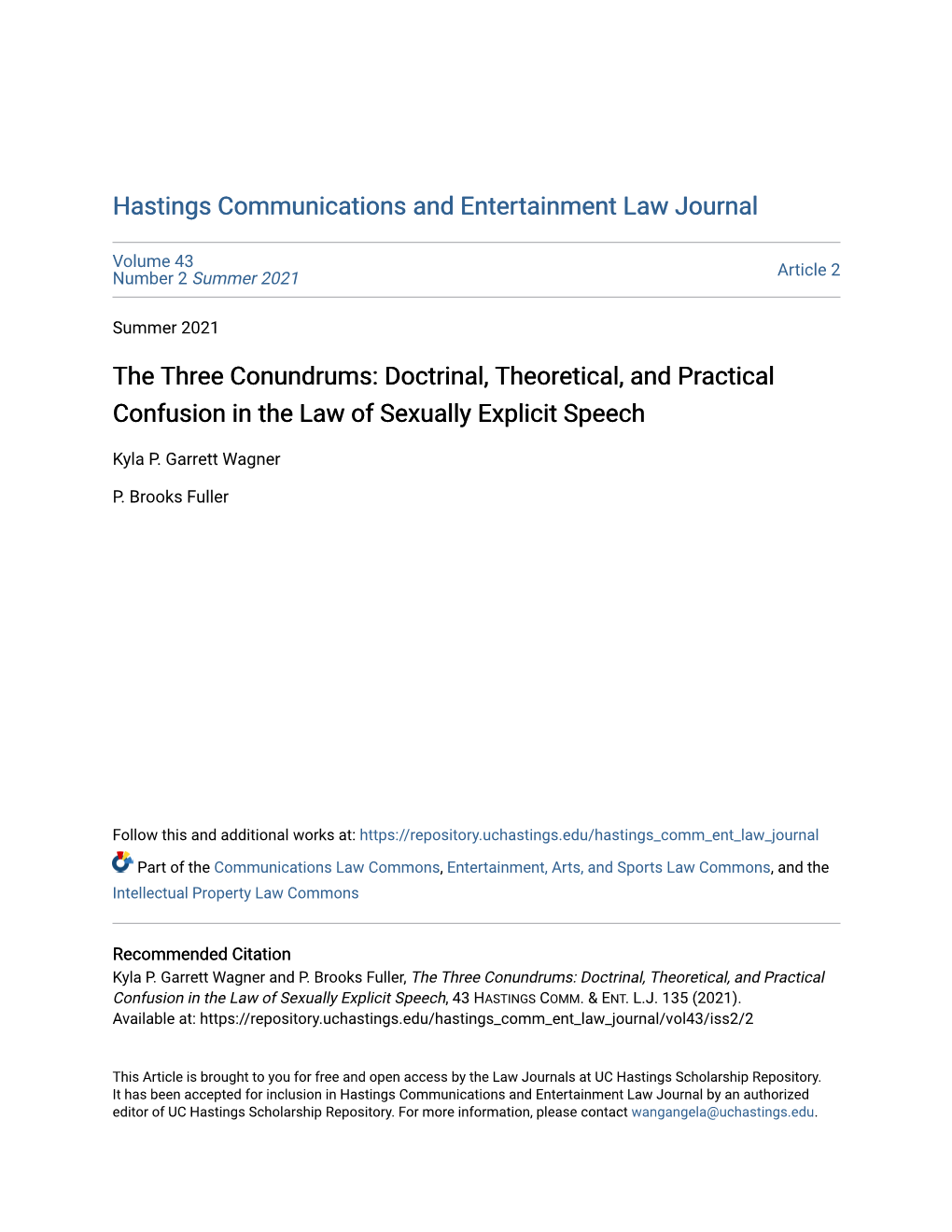 Doctrinal, Theoretical, and Practical Confusion in the Law of Sexually Explicit Speech