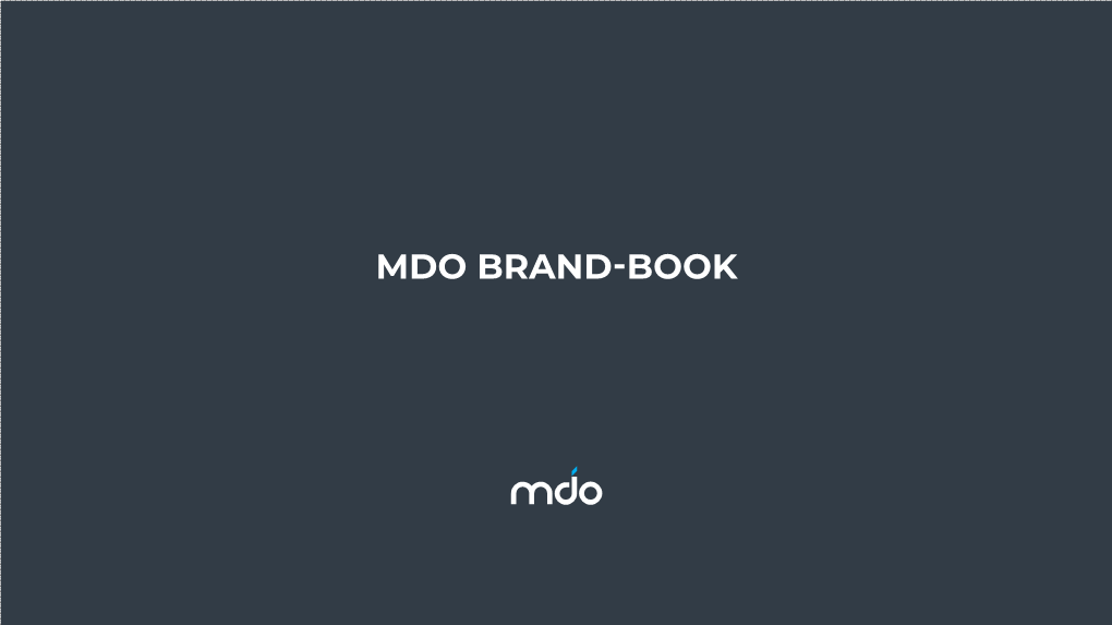 MDO Brand Guide Book