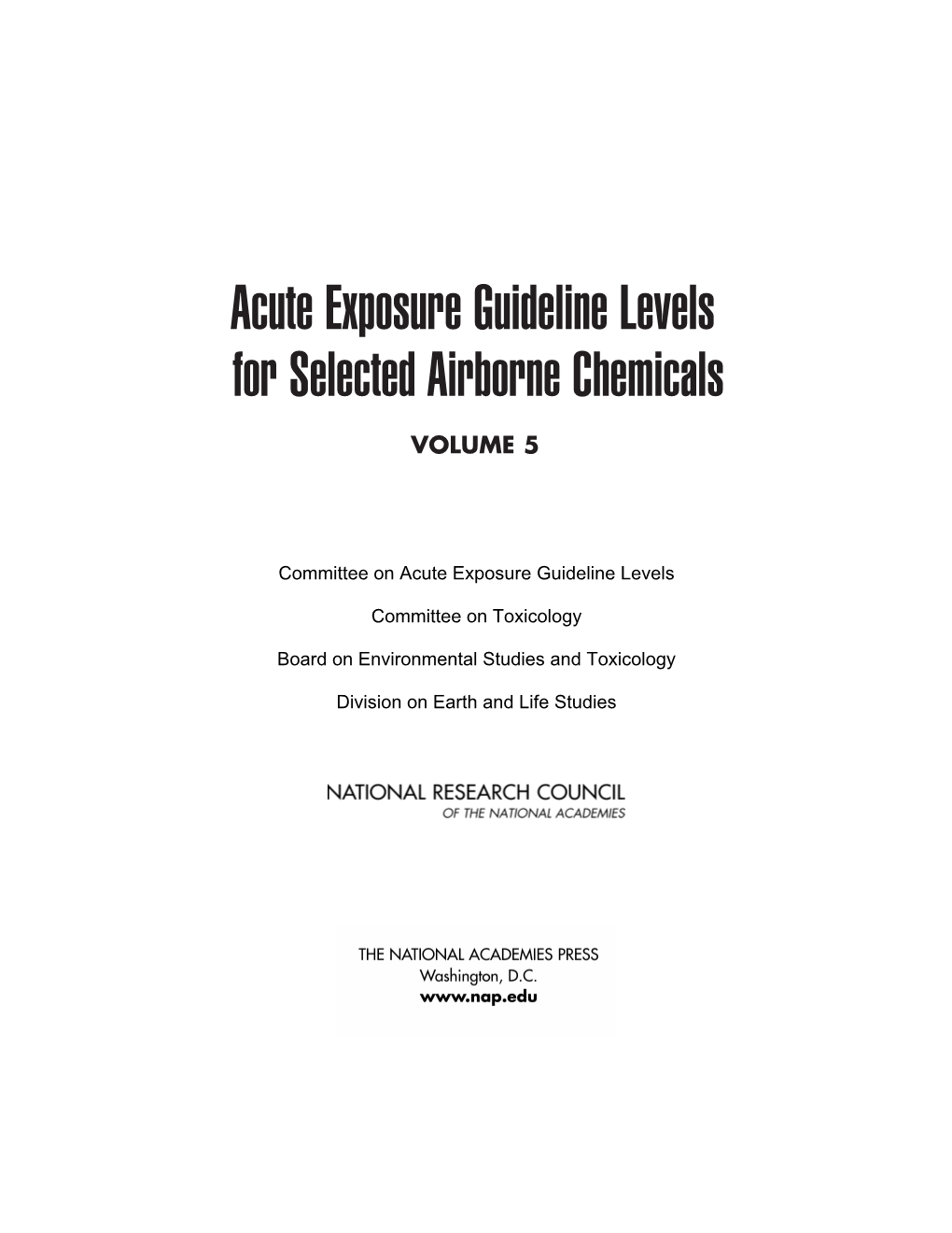 Chlorine Trifluoride Final AEGL Document