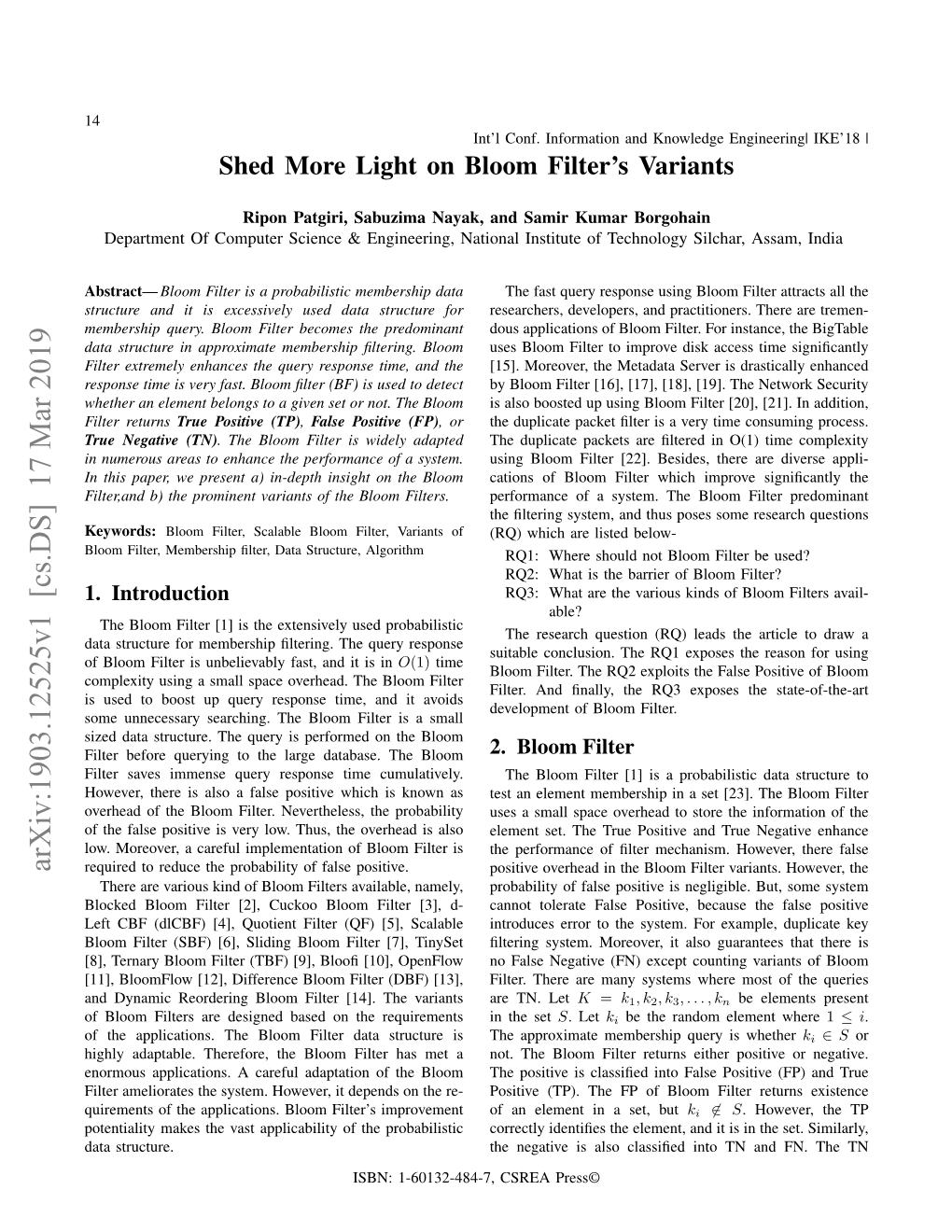 Shed More Light on Bloom Filter's Variants