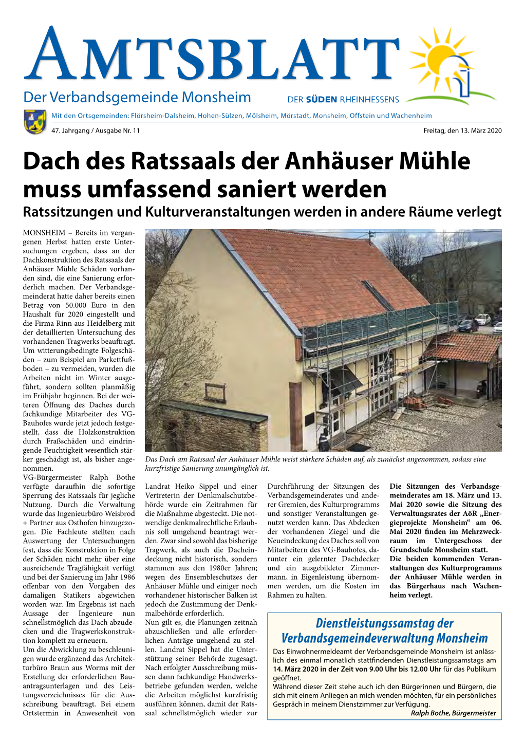 Amtsblatt 11 Vom 13.03.2020.Pdf