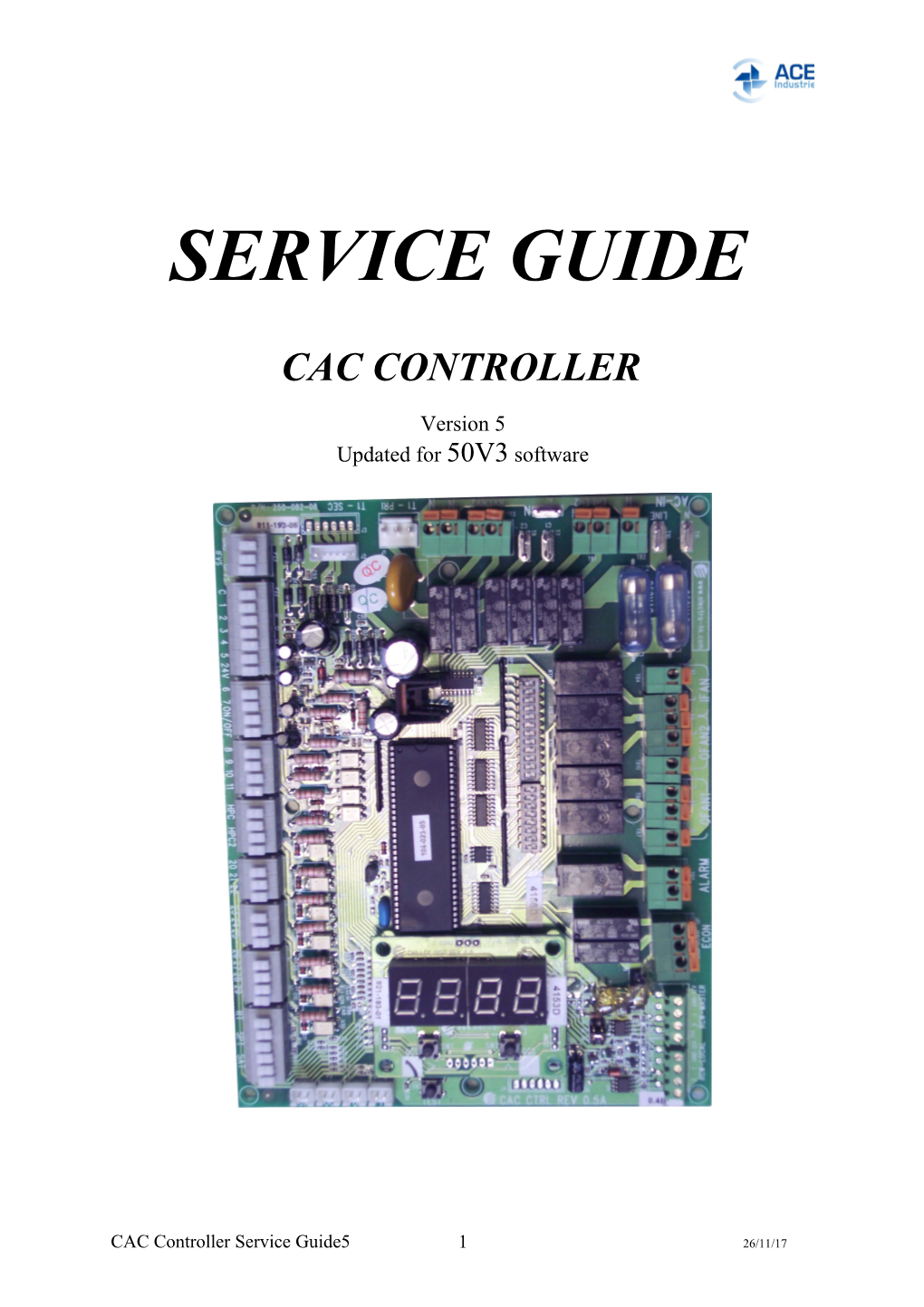 Cac 2000 Control Specifications