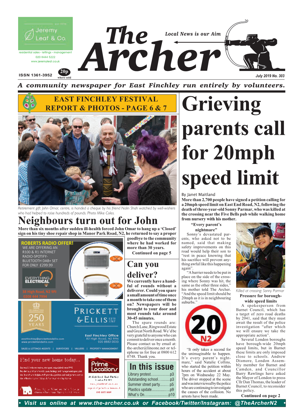 Grieving Parents Call for 20Mph Speed Limit
