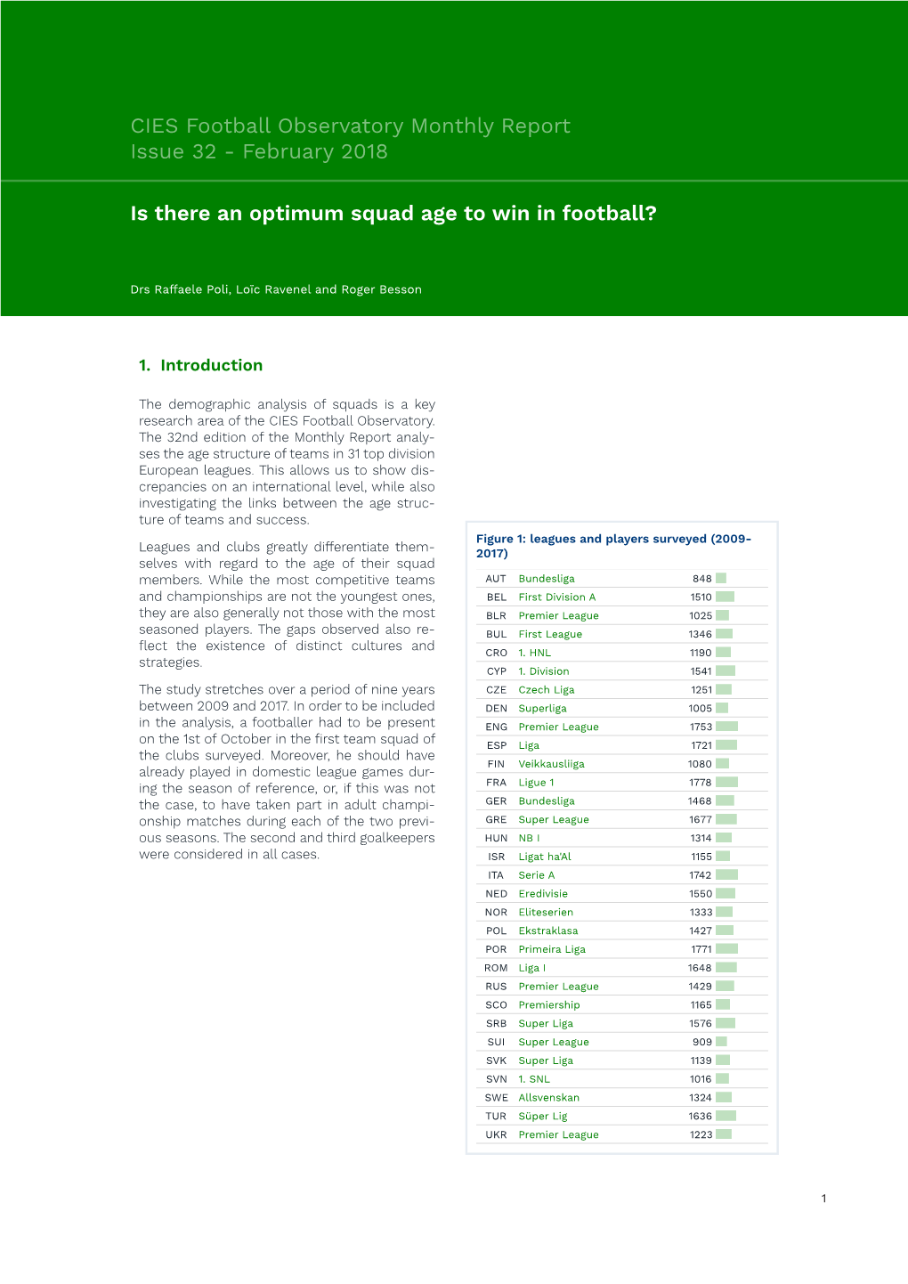 Is There an Optimum Squad Age to Win in Football?