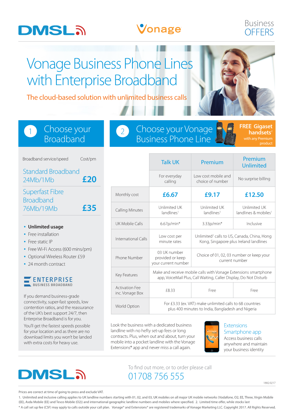 Vonage Business Phone Lines with Enterprise Broadband the Cloud-Based Solution with Unlimited Business Calls