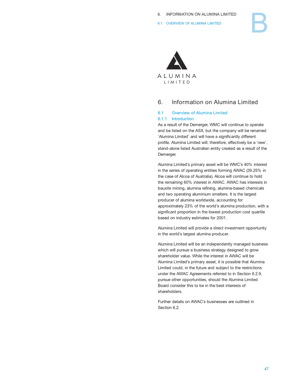 Scheme Booklet, WMC Board, and Comprise the Initial Board of Alumina No Other Legal Proceedings Have Been Filed in Respect of Limited (As WMC Will Then Be Known)