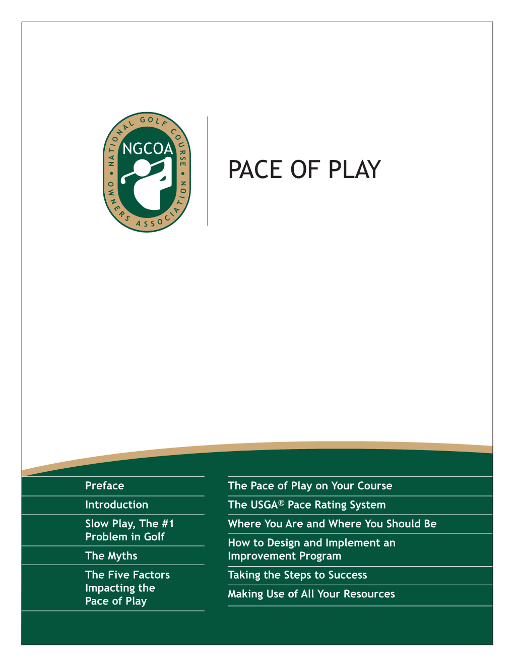 Pace of Play Manual