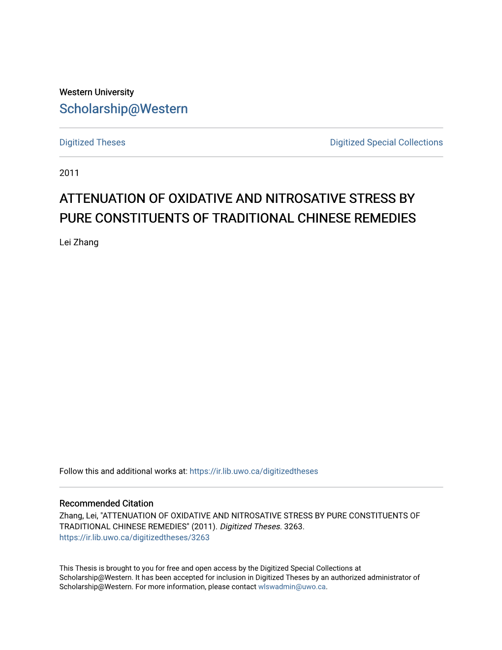 Attenuation of Oxidative and Nitrosative Stress by Pure Constituents of Traditional Chinese Remedies