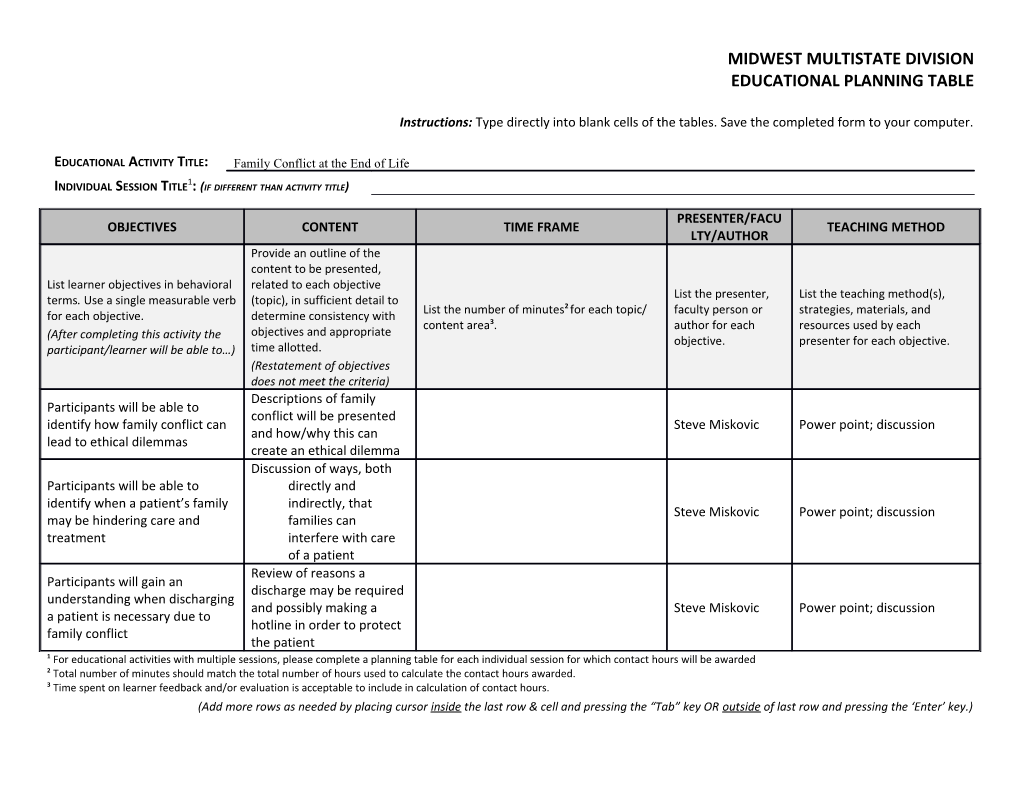 Education Design I Documentation Format s1