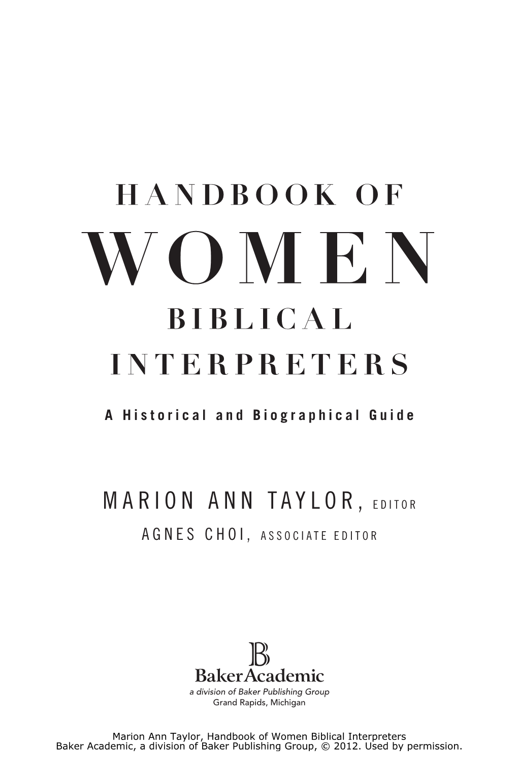 Biblical Interpreters