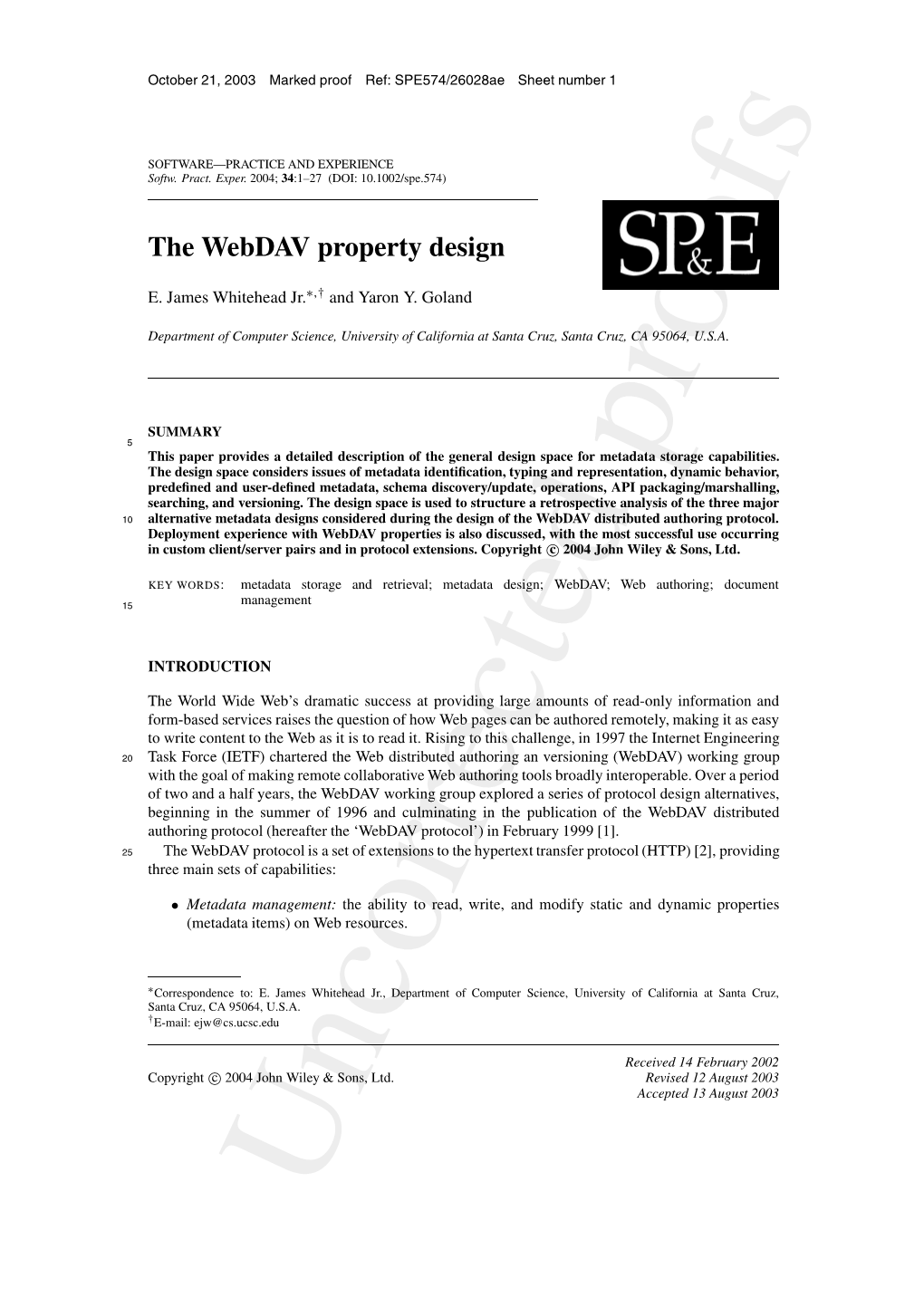 The Webdav Property Design