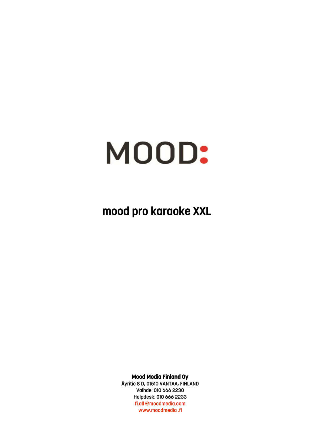 Mood Pro Karaoke XXL