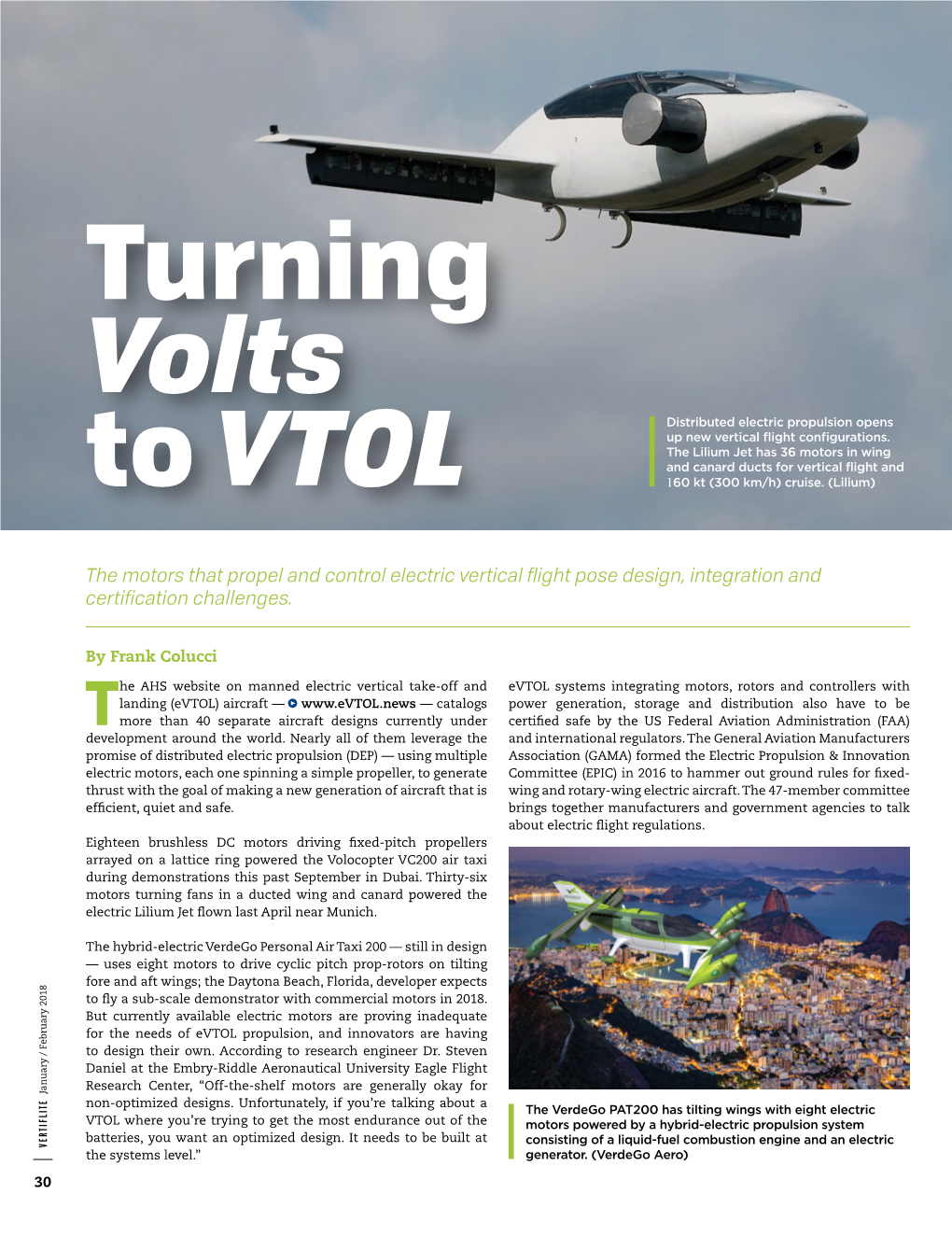 Turning Volts to VTOL