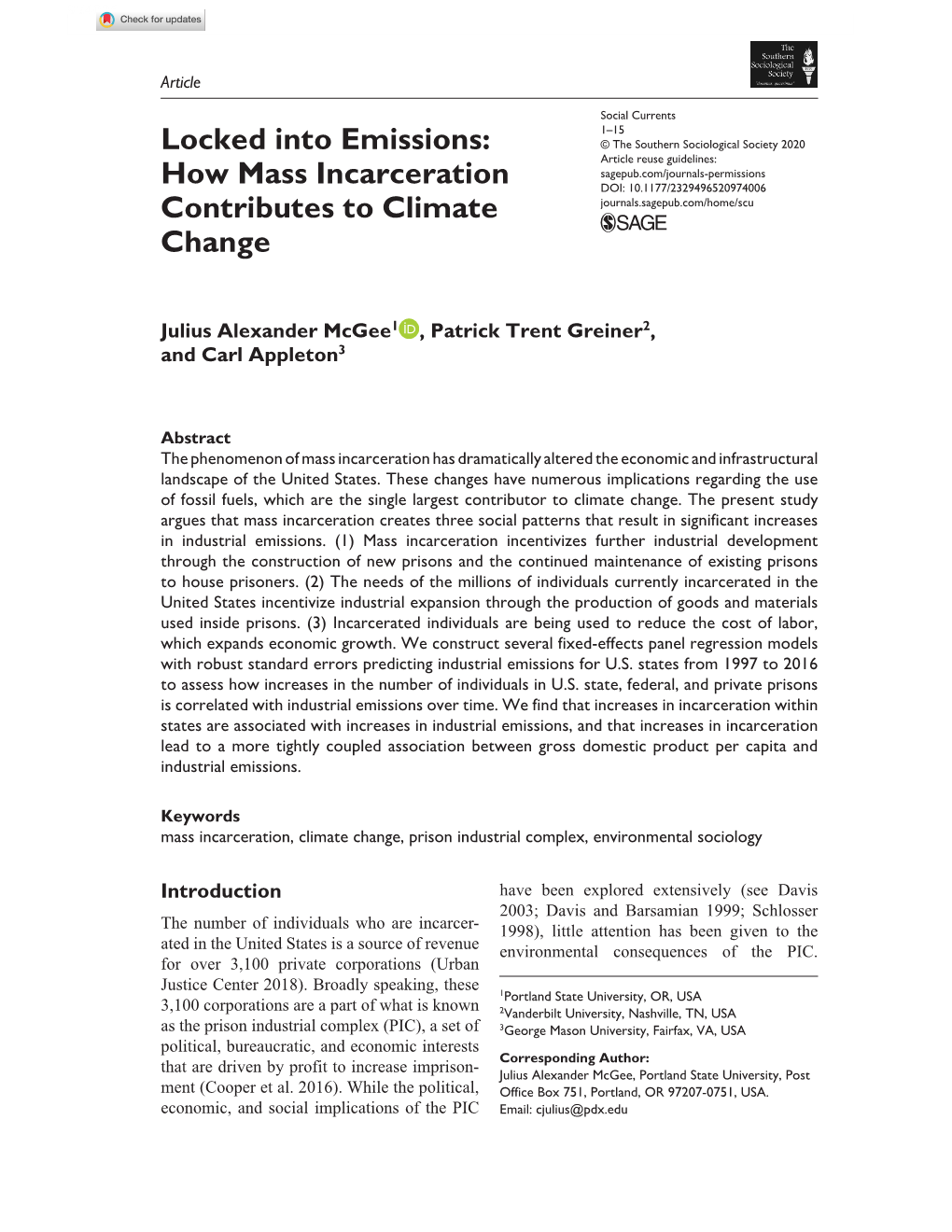 How Mass Incarceration Contributes to Climate Change