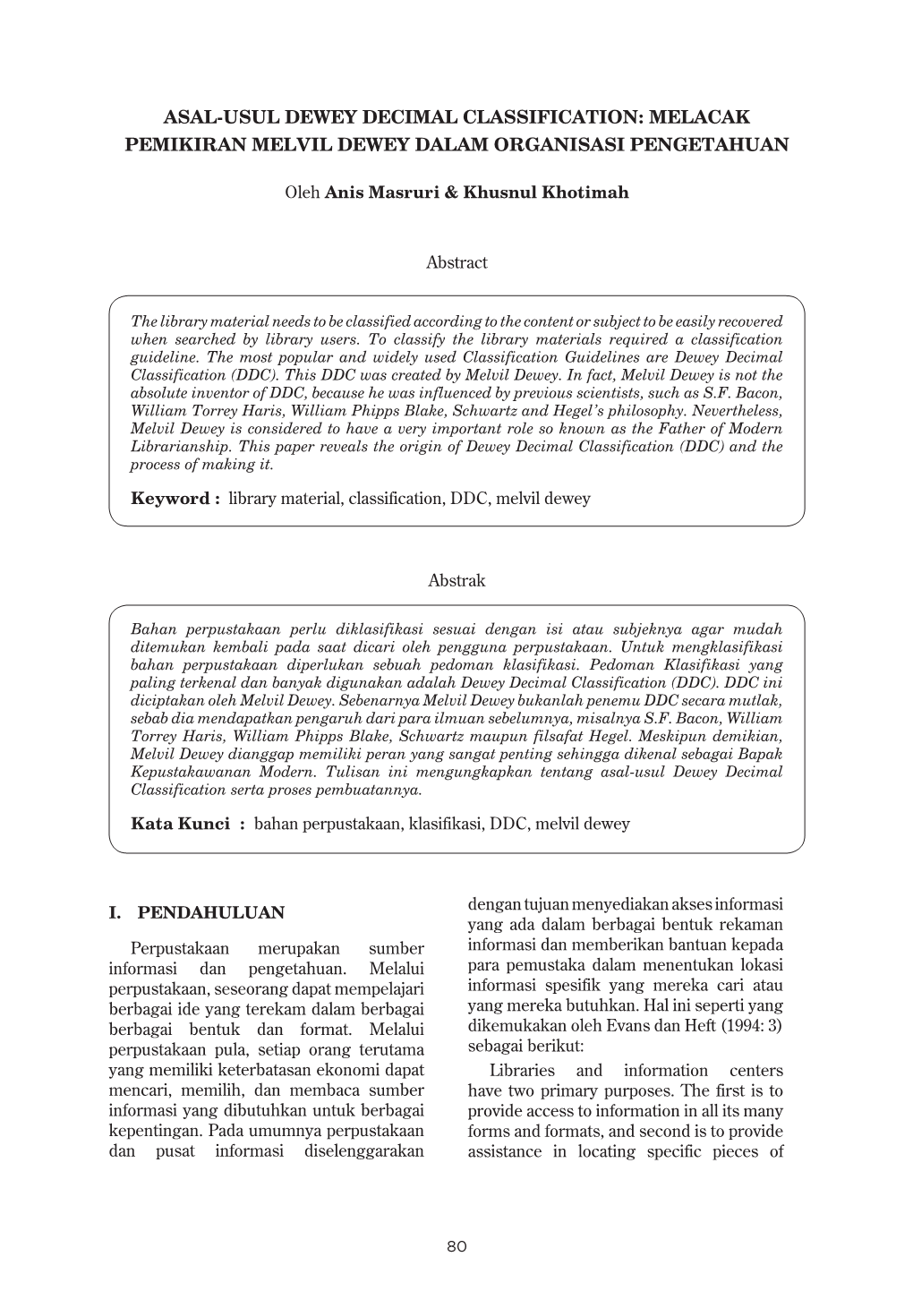 Asal-Usul Dewey Decimal Classification: Melacak Pemikiran Melvil Dewey Dalam Organisasi Pengetahuan