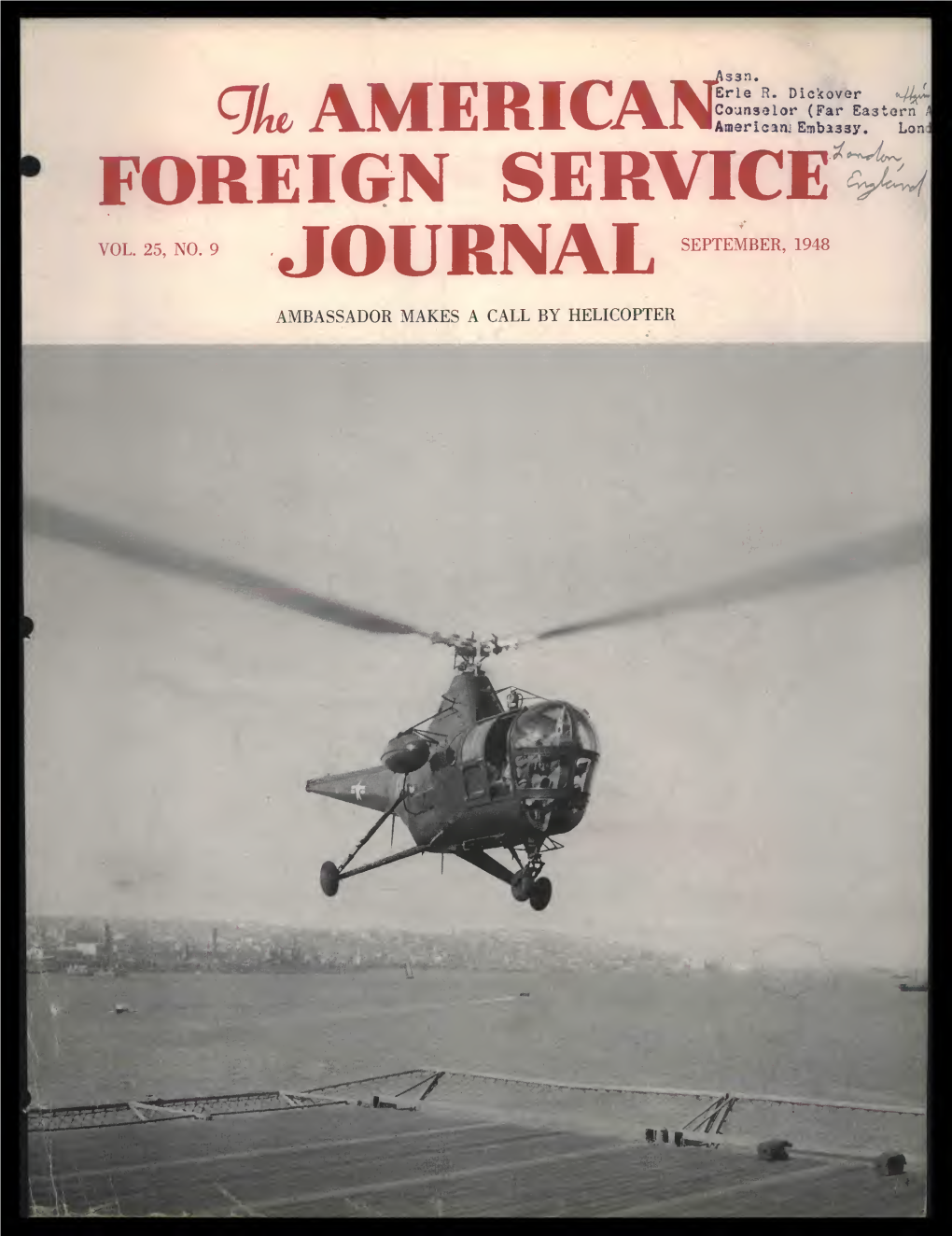 The Foreign Service Journal, September 1948